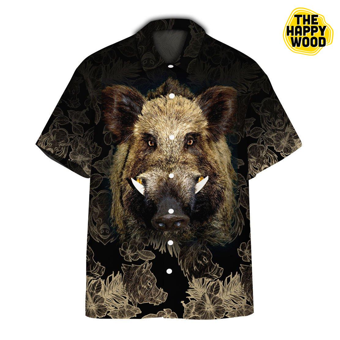 Boar 3D Hawaiian Hawaii Shirt,Hawaiian Shirt Gift, Christmas Gift