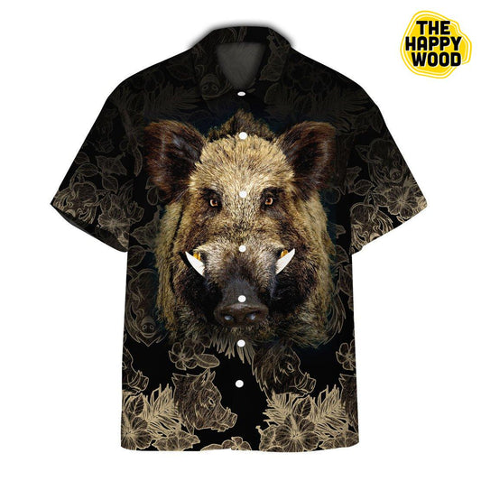 Boar 3D Hawaiian Hawaii Shirt,Hawaiian Shirt Gift, Christmas Gift
