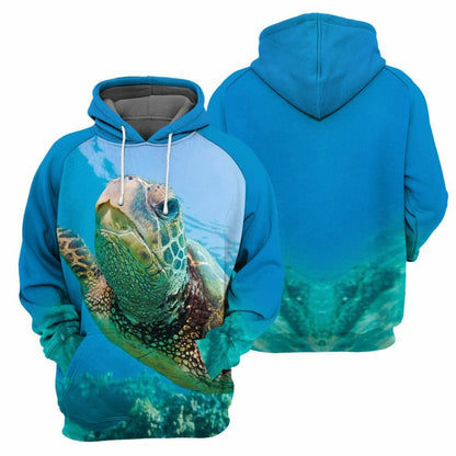 Sea Turtle - 3D All Over Printed Shirt Tshirt Hoodie Apparel