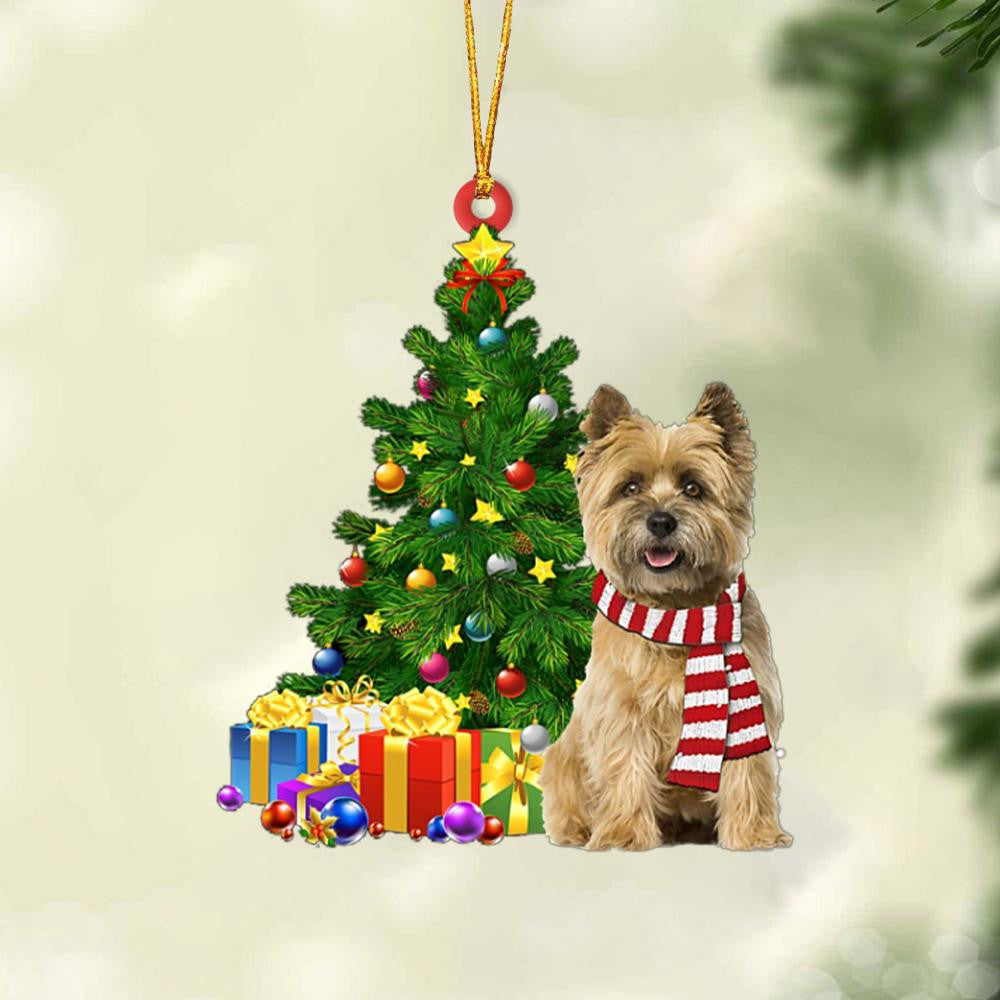 Cairn Terrier-Christmas Star Hanging Christmas Plastic Hanging Ornament, Happy Christmas Ornament, Christmas Gift, Christmas Decoration