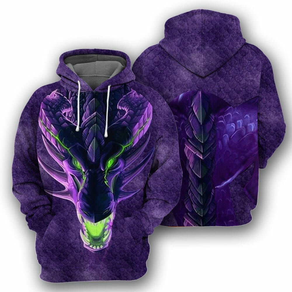 Dragon - Éadaí Cochaillín Tléine Clóbhuailte Léine 3D ar Thar Lear