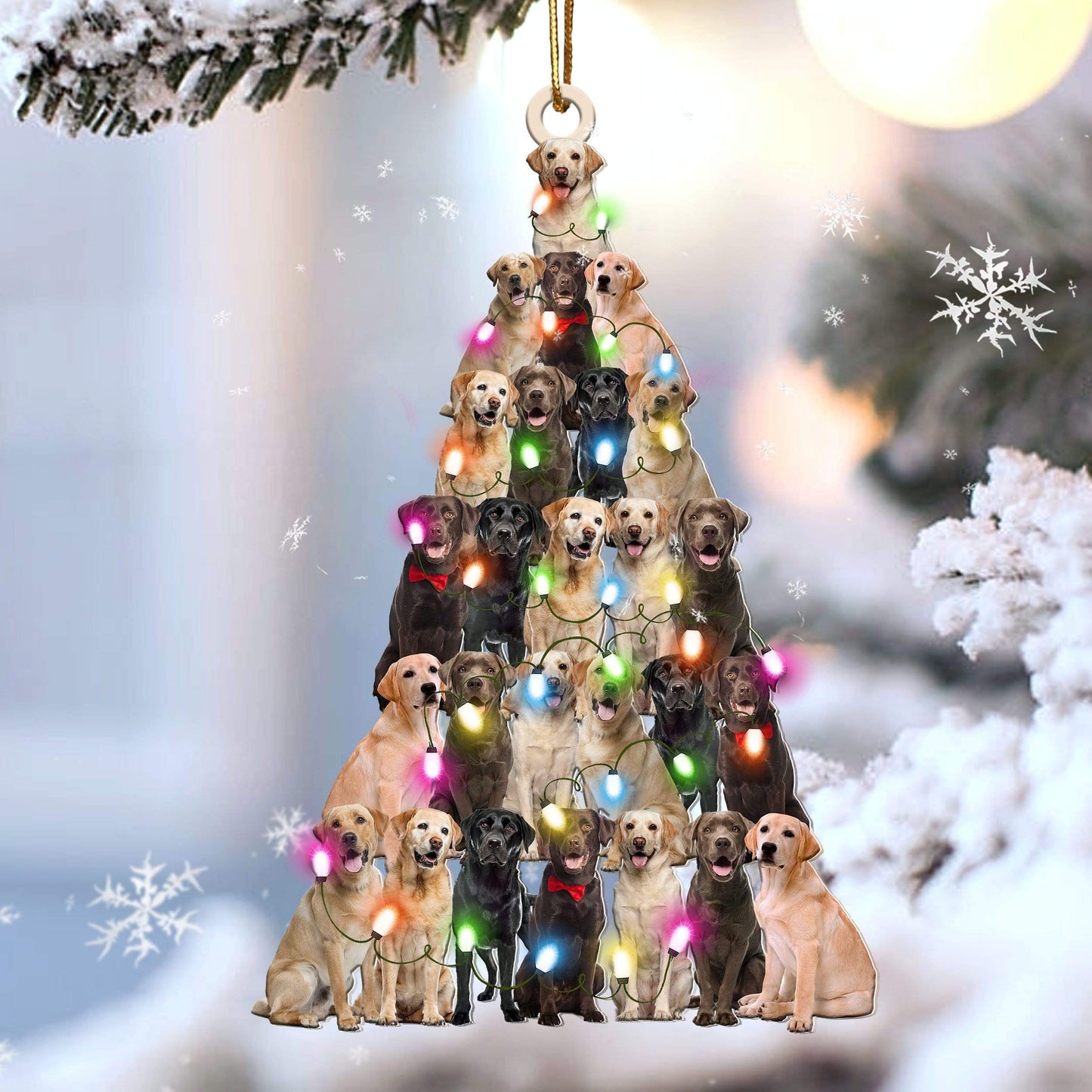 Labrador Retriever Lovely Tree Gift For Labrador Retriever Lover Gift For Dog Mom Ornament,Christmas Gift,Christmas Decoration