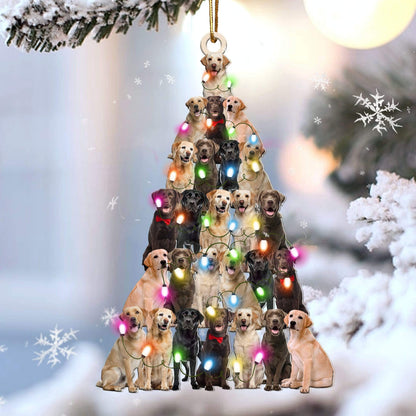 Labrador Retriever Lovely Tree Gift For Labrador Retriever Lover Gift For Dog Mom Ornament,Christmas Gift,Christmas Decoration