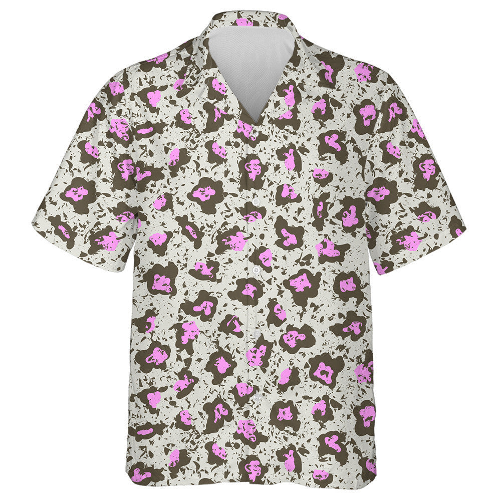 Wild Animals Leopard Grunge Effect On Different Layer Hawaiian Shirt, Hawaiian Shirt Gift, Christmas Gift
