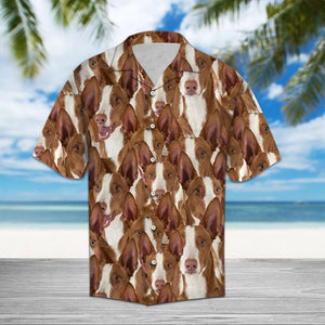 Cute Dog Mix While Theme Vintage Style Hawaiian Shirt, Hawaiian Shirt Gift, Christmas Gift