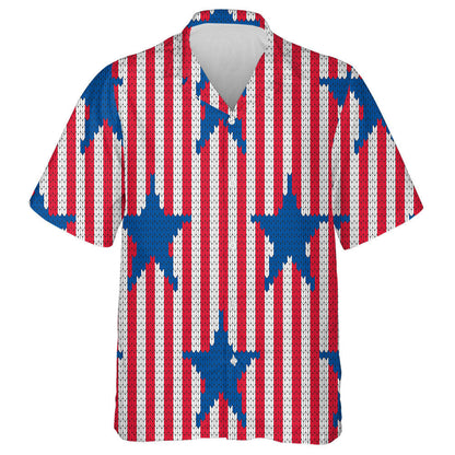 Stíl Chniotáilte Stráicí SAM 4ú Iúil Patrún Léine Haváís, Bronntanas Léine Haváís, Bronntanas Nollag