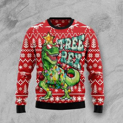 Tree Rex T-Rex Dinosaur Ugly Christmas Sweater, Christmas Gift,Gift Christmas 2024