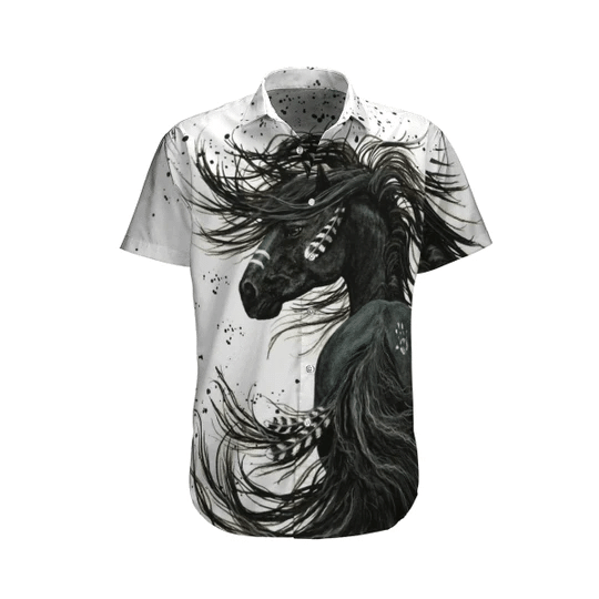 Cool Horse Watercolor Design Hawaiian Shirt,Hawaiian Shirt Gift, Christmas Gift