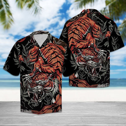 Crawling Tiger Hawaiian Shirt, Hwaiian For Gift