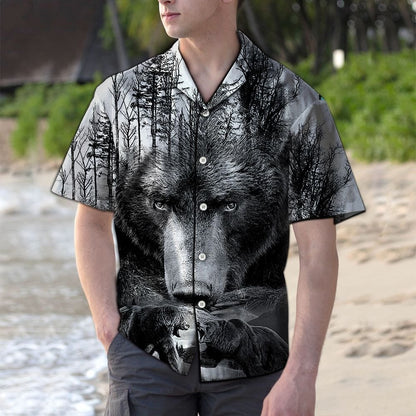 Fighting Bear - Hawaiian Shirt_Hawaiian Shirt Gift, Christmas Gift