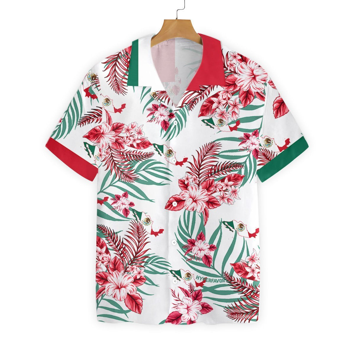 Red Mexico Proud Awesome Background Design Hawaiian Shirt,Hawaiian Shirt Gift, Christmas Gift
