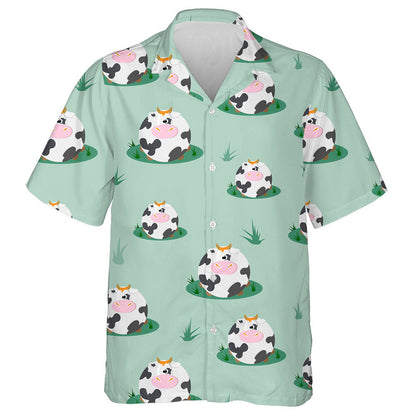 Cute Cow Ball In Cartoon Style Hawaiian Shirt,Hawaiian Shirt Gift, Christmas Gift