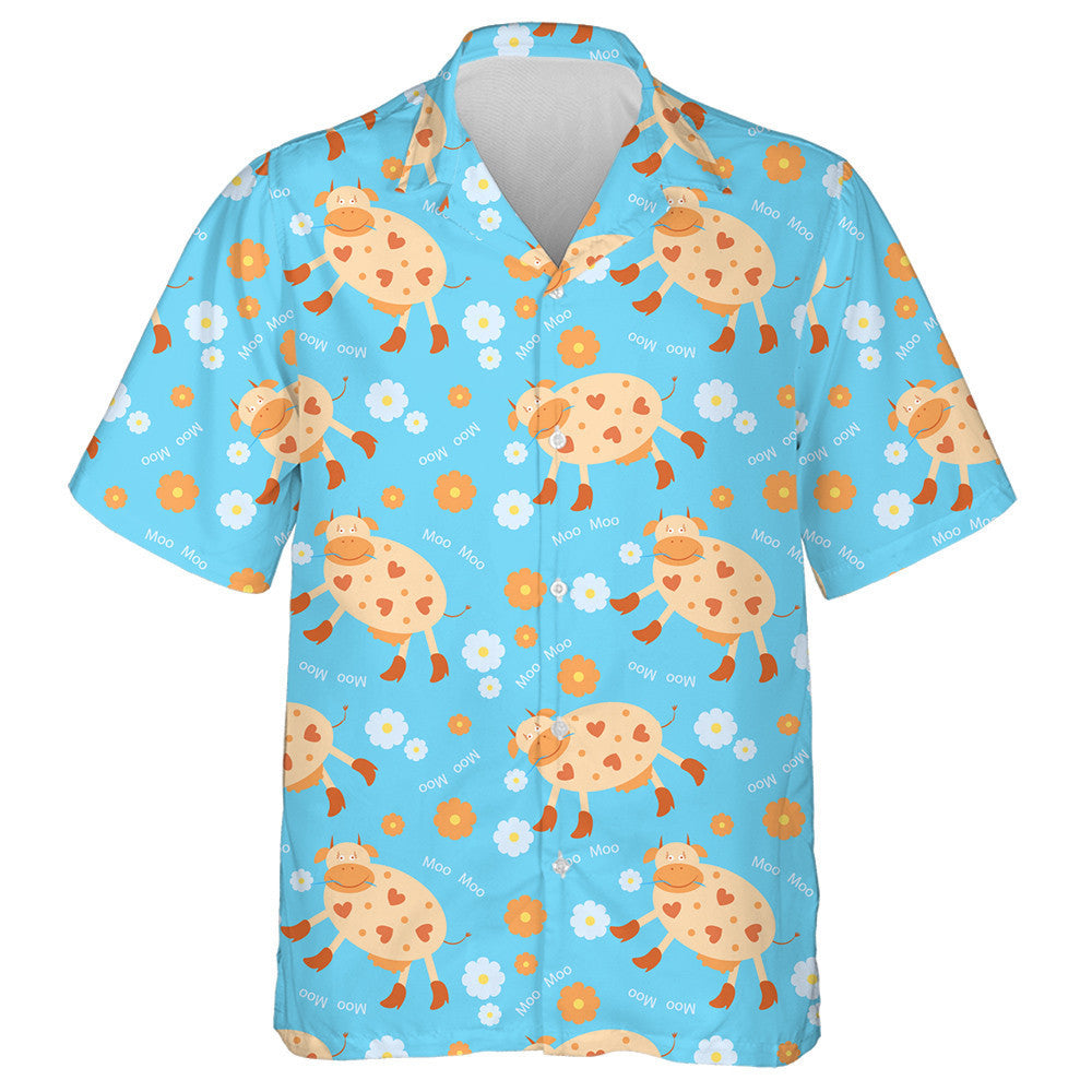 Bó Greannmhar i mBuataisí Ar Chúlra Gorm Léine Haváí, Bronntanas Léine Haváíais, Bronntanas Nollag