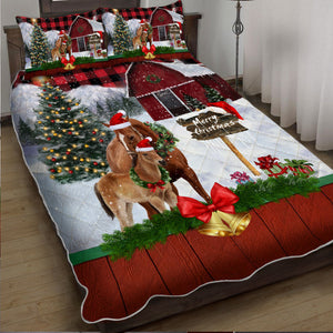 Christmas Bedding Merry Christmas Horses Quilt Bedding Set Bedroom Set Bedlinen 3D ,Bedding Christmas Gift,Bedding Set Christmas