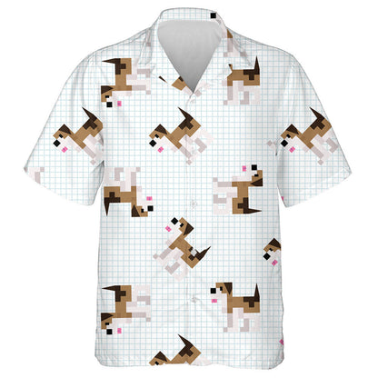 Cartún gleoite Donn Beagle Madraí Picteilíní Léine Haváís, Bronntanas Léine Haváís, Bronntanas Nollag