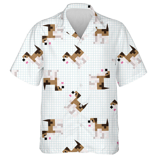 Cartún gleoite Donn Beagle Madraí Picteilíní Léine Haváís, Bronntanas Léine Haváís, Bronntanas Nollag