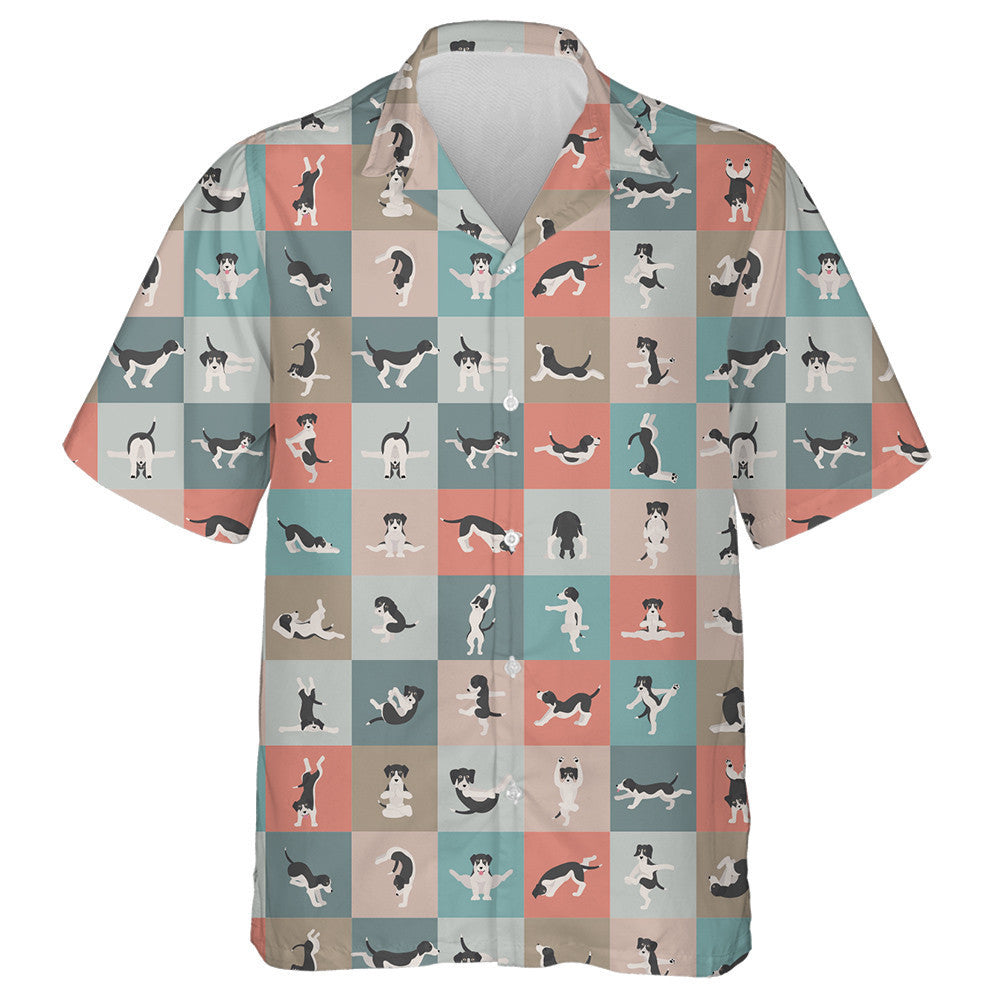 Seasann Madraí Dubh Beagle Agus Cleachtaí Ag Déanamh Léine Haváíach Clipart, Bronntanas Léine Haváíais, Bronntanas Nollag