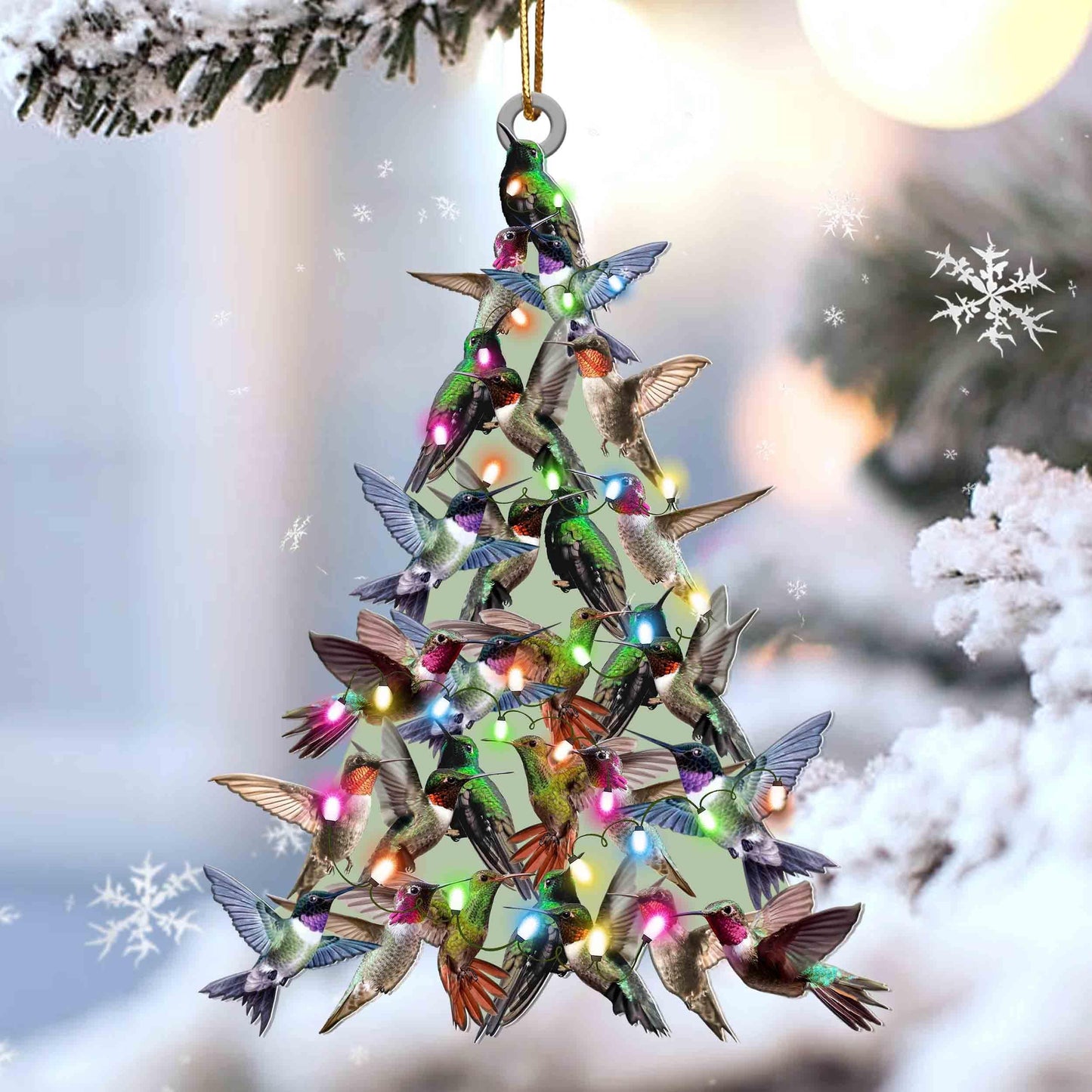 Hummingbird Lovely Tree Gift For Hummingbird Lover Gift For Bird Lover Ornament,Christmas Gift,Christmas Decoration