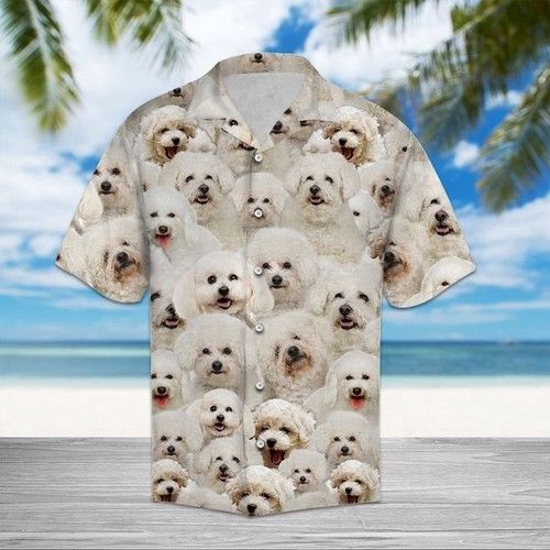 Bichon Frise Hawaiian Shirt Summer,Hawaiian Shirt Gift, Christmas Gift