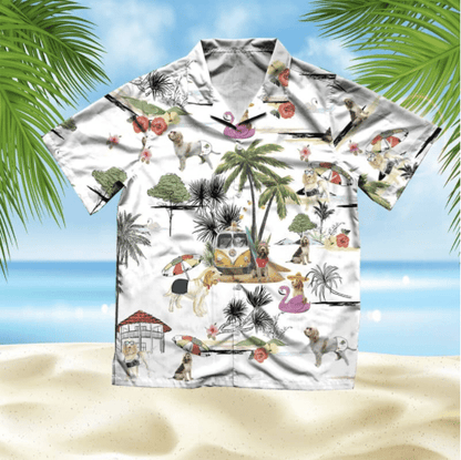 Stíl Trá Bog-Bhrocaire Cruithneachtan Léine Haváí Ornáideach, Bronntanas Léine Haváíais, Bronntanas Nollag