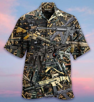 Firearms Guns Hawaiian Shirt_ Hawaiian Shirt Gift, Christmas Gift