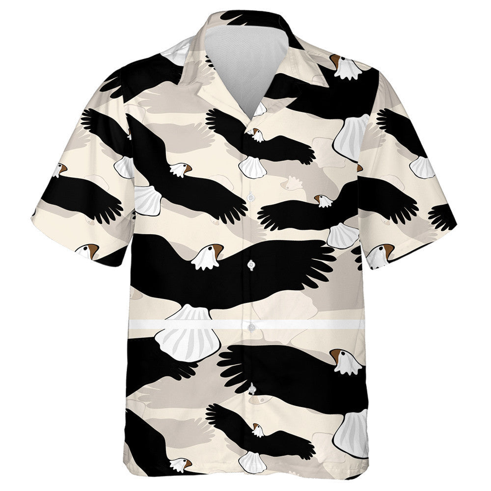 Iolar ag eitilt ar chúlra bándearg éadrom Léine haváí, bronntanas Léine Haváís, bronntanas Nollag