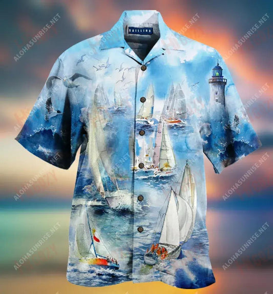 Cutter Yacht Club Unisex Short Sleeve Shirt Vacation Tropical Shirts Tactical Hawaiian Shirt Hawaiian Shirt Pattern, Hwaiian For Gift