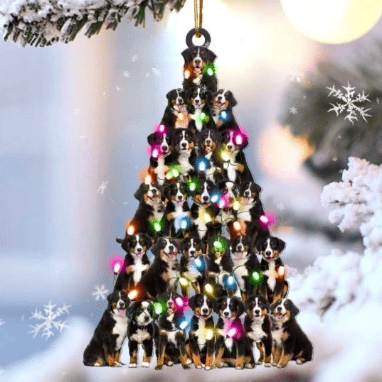 Bernese Mountain Christmas Ornament, Christmas Ornament Gift, Christmas Gift, Christmas Decoration