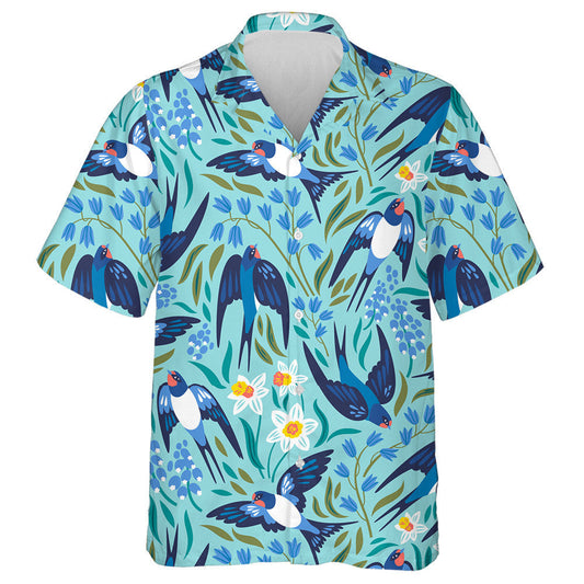 Fáinleoga Eitilte Agus Bláthanna Narcisuses Hyacinths Agus Léine Haváíach Muscari, Bronntanas Léine Haváíais, Bronntanas Nollag