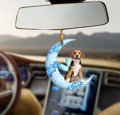 Aingeal Beagle Ón Ornáide Gealach, Bronntanas Ornáide Nollag, Bronntanas Nollag, Maisiú Nollag