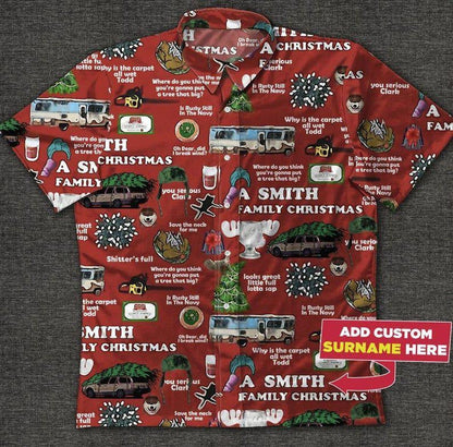 Nollag Shona Crann Péine Téama Agus Gluaisteán Ainm Saincheaptha Léine Haváís, Léine Haváís Bronntanais, Nollag Bronntanas