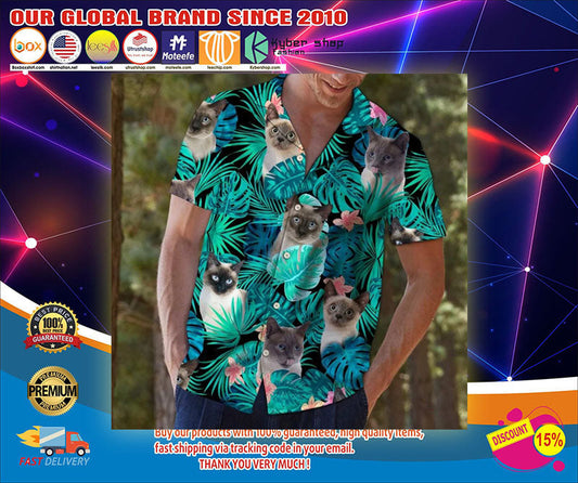 Cat Hawaiian Shirt - Present For Cat Loversâ€“ Dnstyles_Hawaiian Shirt Gift, Christmas Gift