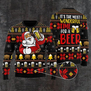 It's The Most Wonderful Time For A Beer Ugly Christmas Sweater, Christmas Ugly Sweater,Christmas Gift,Gift Christmas 2022