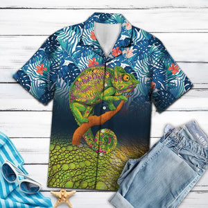 3D Chameleon - Hawaiian Shirt, Hawaiian Shirt Gift, Christmas Gift