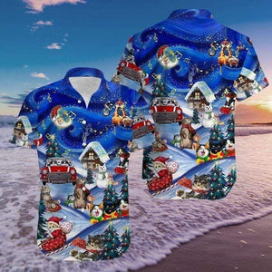 Jolly Cats Activities On Christmas Holiday Hawaiian Shirt, Hawaiian Shirt Gift, Christmas Gift