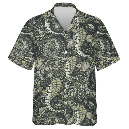 Angry Poisonous Snake Dangerous And Fantasy Dragon Hawaiian Shirt, Hawaiian Shirt Gift, Christmas Gift