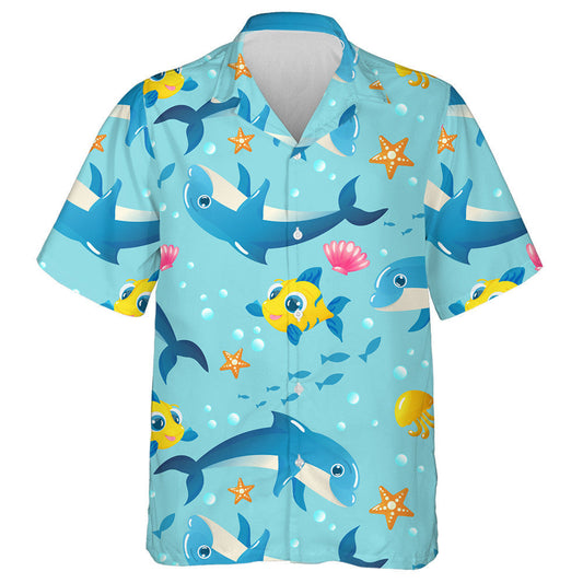 Patrún Le Deilfeanna Éisc Réaltaí Mara Sliogáin Seasca Smugairle róin Agus Bubbles Léine Haváís, Bronntanas Léine Haváís, Bronntanas Nollag