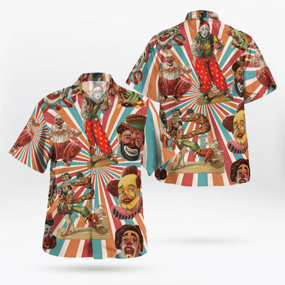 Cirsus All Clowns Haiwaiian Shirt_Hawaiian Shirt Gift, Christmas Gift