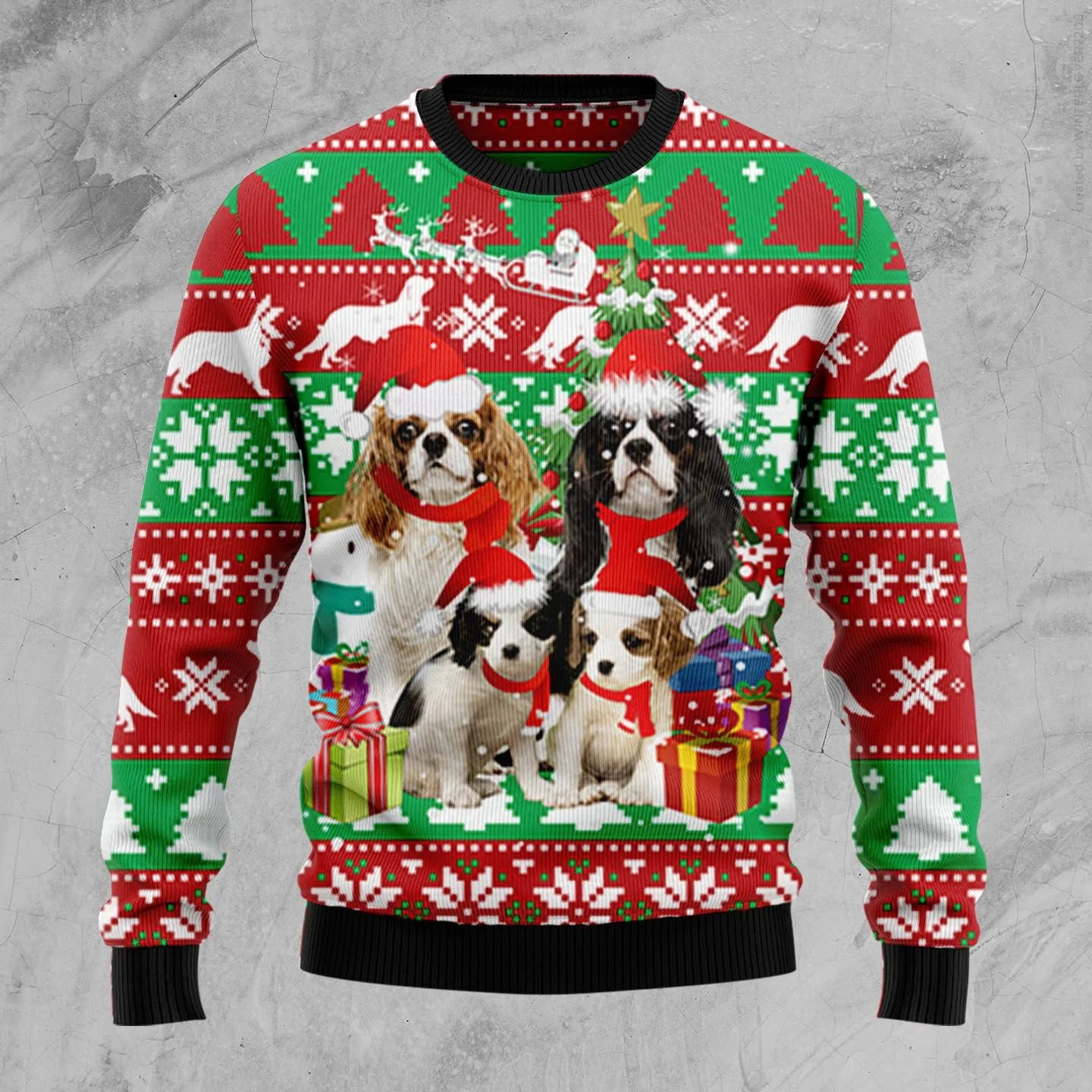 Cavalier King Charles Spaniel Family Ugly Christmas Sweater,Christmas Gift,Gift Christmas 2024