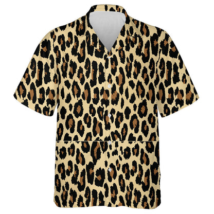 Exotic Colorful Leopard Design Hand Drawn Hawaiian Shirt, Hawaiian Shirt Gift, Christmas Gift