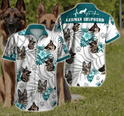 Grá Buille Croí Aoire Gearmánach Téama Bán agus Teal Léine Haváís, Bronntanas Léine Haváís, Bronntanas Nollag