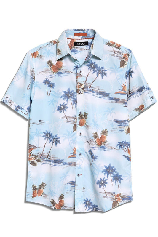 Oileán Clasaiceach Léine Aloha Haváís Shorts Haváís Beach Short Muinchille, Bronntanas Léine Haváís, Bronntanas Nollag