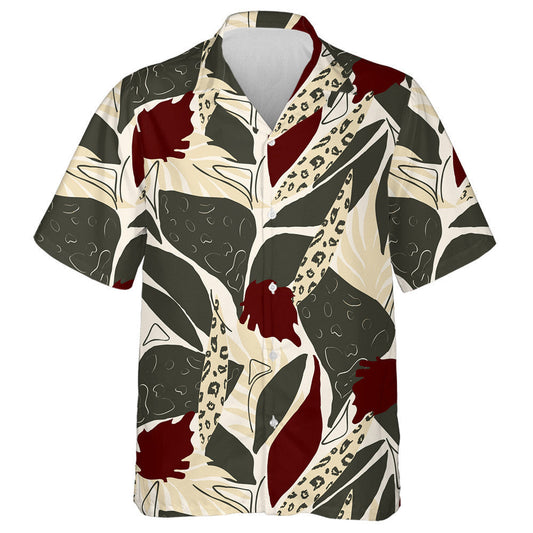 Liopard Fiáin na hAfraice i dTonnta Glasa Nádúrtha Agus Donna Léine Haváís, Bronntanas Léine Haváíais, Bronntanas Nollag