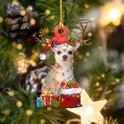 Chihuahua, Happy Christmas Ornament, Christmas Gift, Christmas Decoration