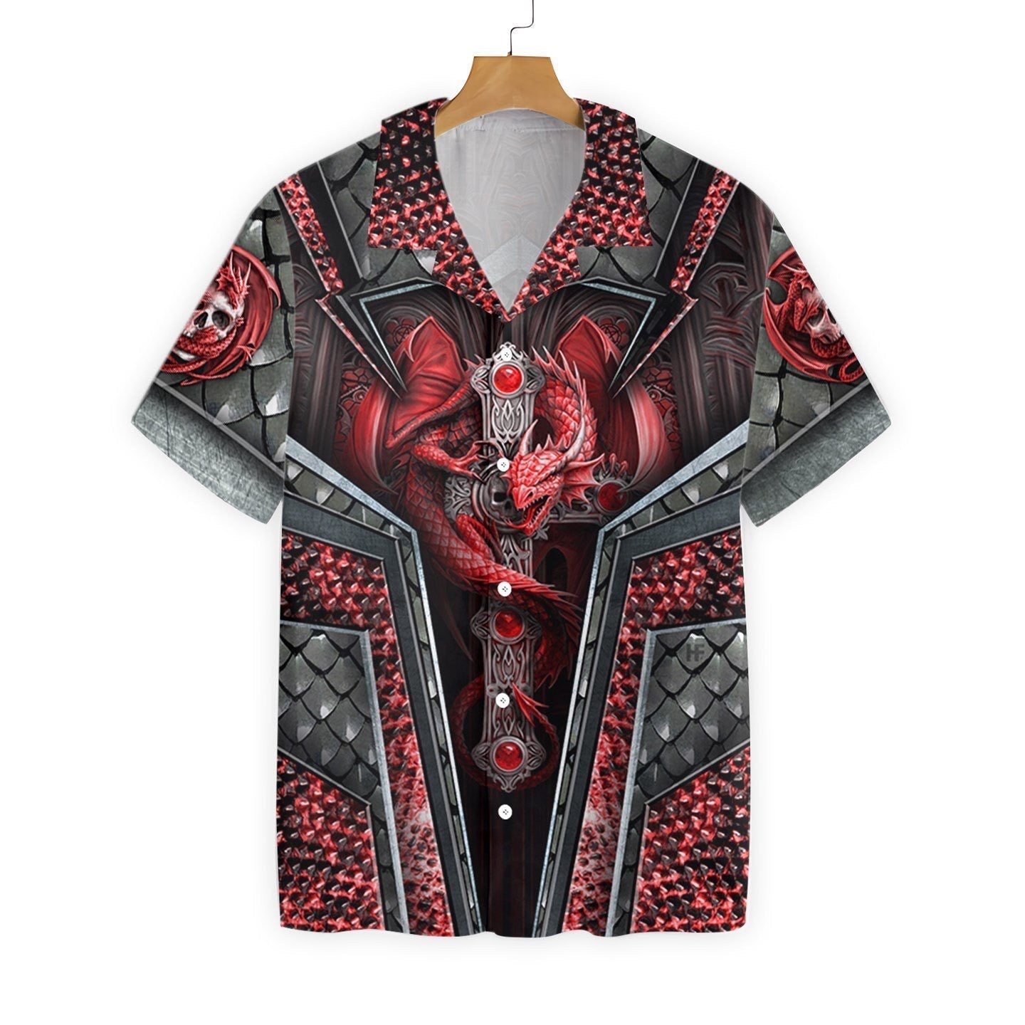 Cool Dragon 3D Pattern Design Hawaiian Shirt,Hawaiian Shirt Gift, Christmas Gift
