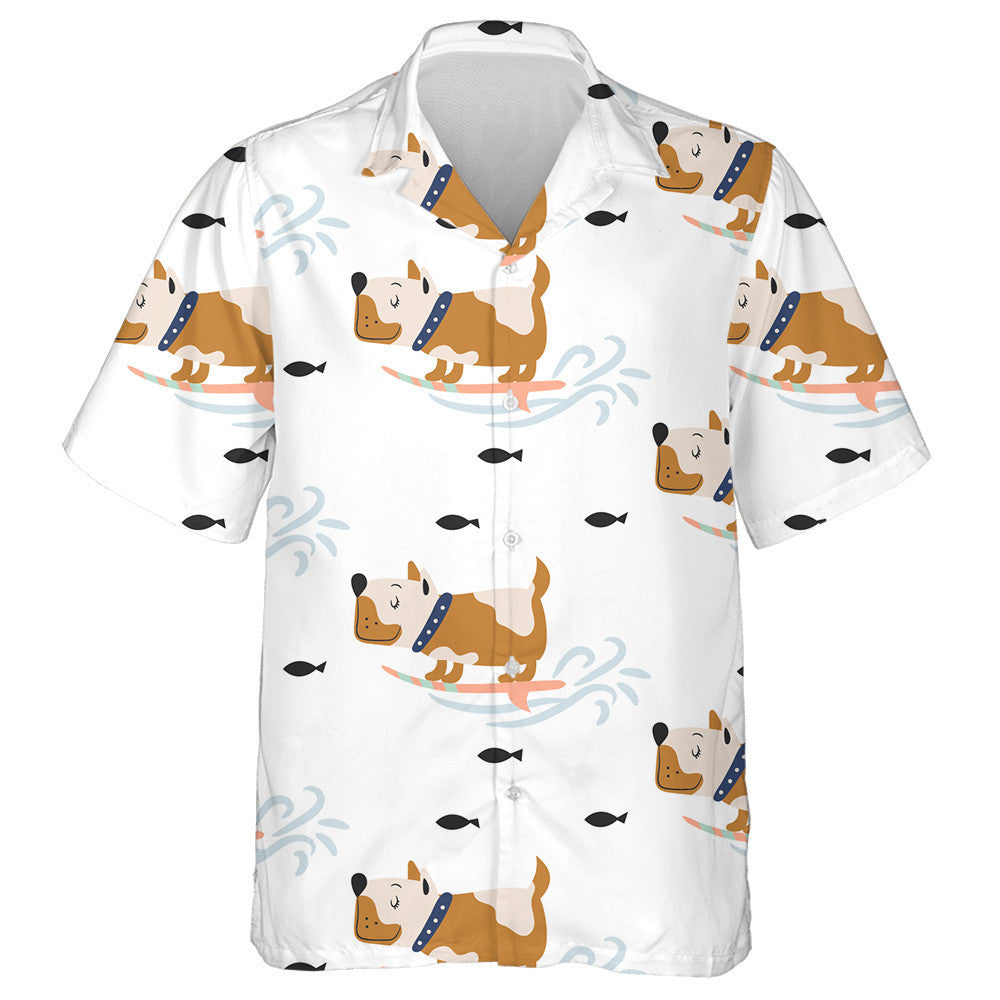 Madraí Donn Gleoite ar Chéim Surfála Cúlra Léine Haváí, Bronntanas Léine Haváí, Bronntanas Nollag