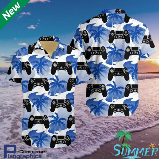 Ps Rialaitheoir Aloha Shirt Léine Aloha Haváíais Léine Ghearr Trá Haváíais Shorts, Bronntanais Léine Haváíais, Bronntanas Nollag