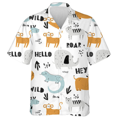 Dia duit Ainmhithe Sona Fiáin Sioráf Gorm Léine Haváís Cartún, Bronntanas Léine Haváís, Bronntanas Nollag