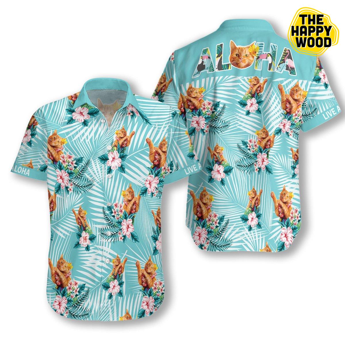 Cat Aloha Hawaiian Hawaii Shirt_Hawaiian Shirt Gift, Christmas Gift