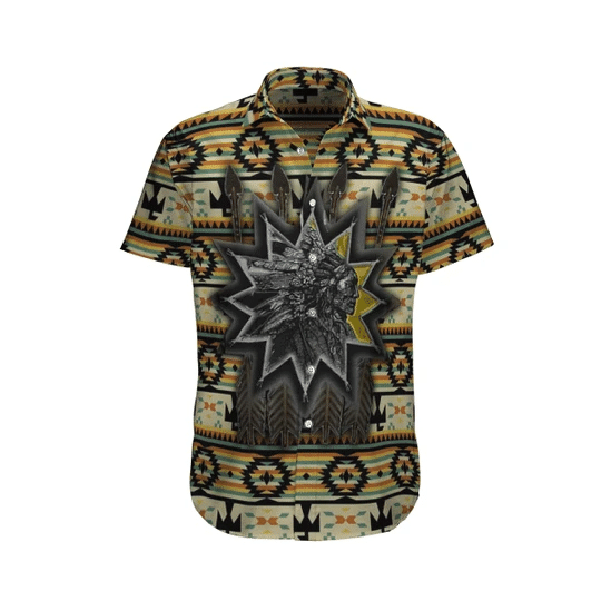 Abstract Native America Watercolor Design Hawaiian Shirt, Hawaiian Shirt Gift, Christmas Gift